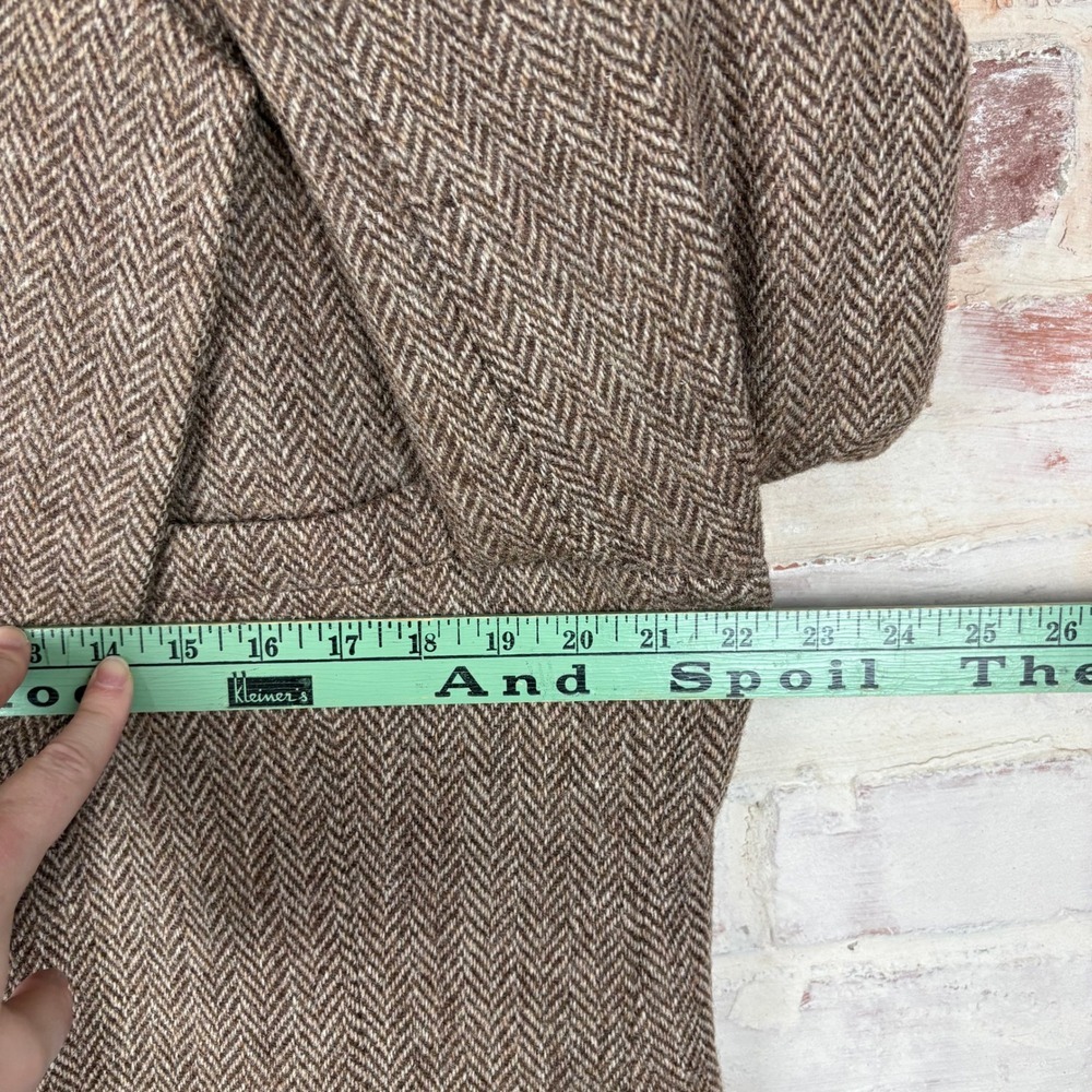 Harris Tweed 100% Scottish Wool Blazer Herringbone Heritage Tailored Old Money - Picture 5 of 16